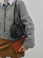 Load image into Gallery viewer, Smting | Large Leather Baguette Bag
