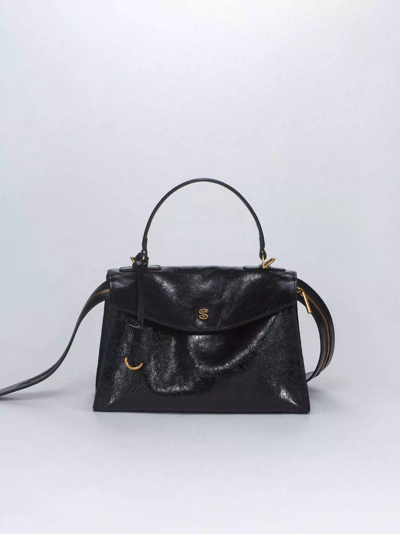 Smting | Medium Structured Leather Tote Bag