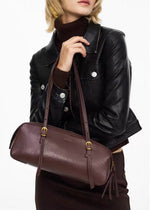 Load image into Gallery viewer, Smting | Large Leather Baguette Bag
