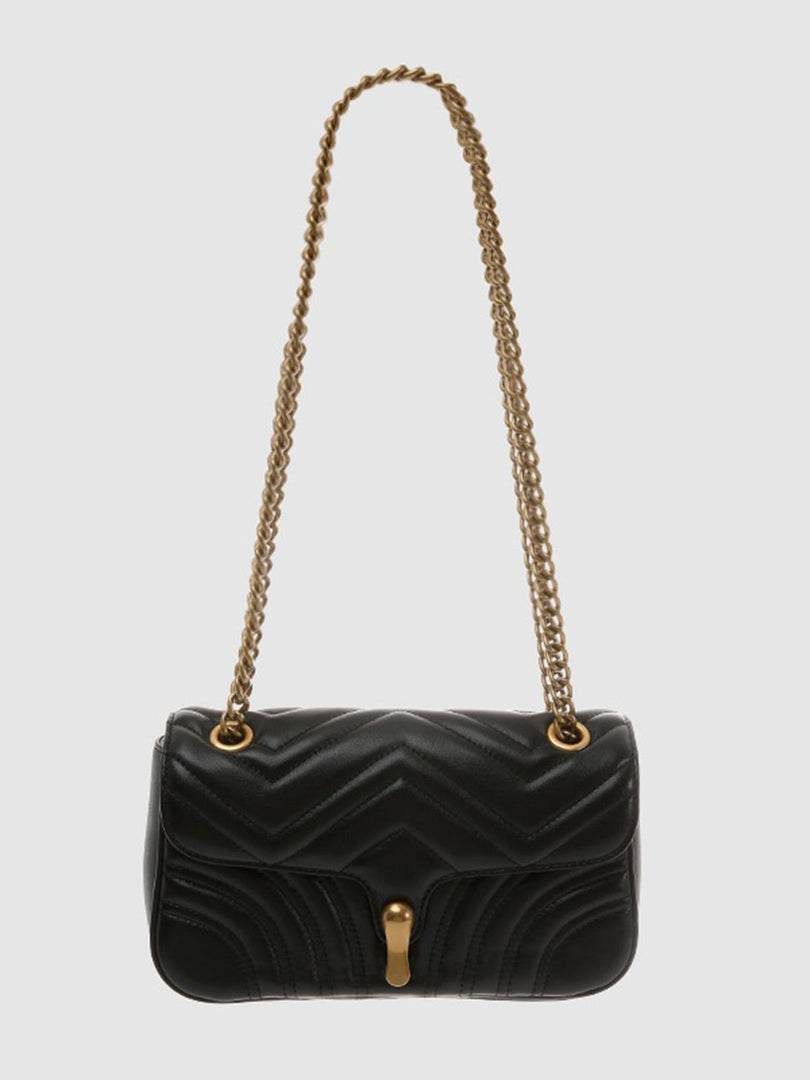 Smting | Quilted Chain Flap Bag