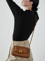 Load image into Gallery viewer, Smting | chain mini flap bag with Chocolate Lock
