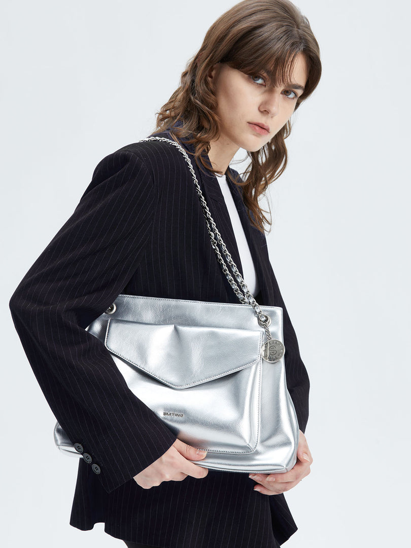 Smting | drawstring chain tote bag