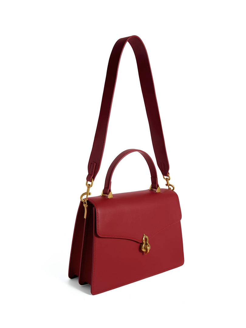 Smting | top handle flap bag with Hulu Lock