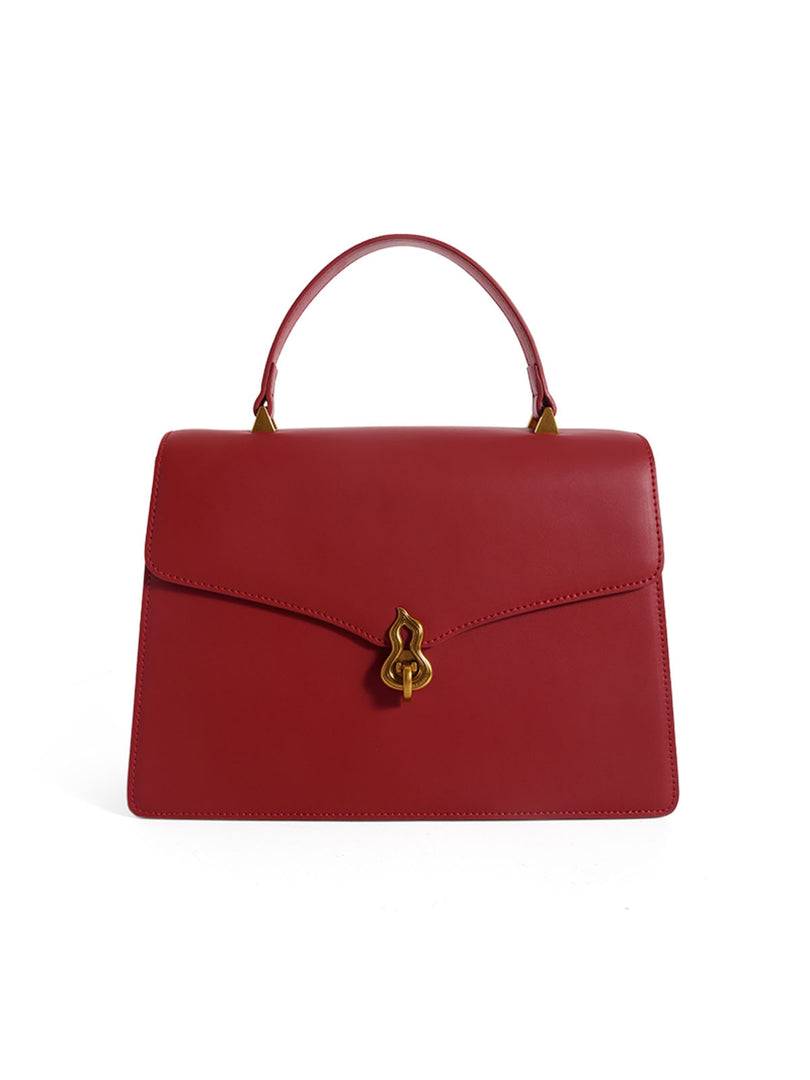 Smting | top handle flap bag with Hulu Lock