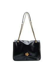 Smting | golden chain flap bag with Sunflower Lock