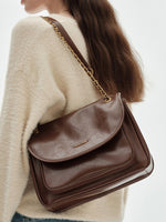 Load image into Gallery viewer, Smting | golden chain flap bag
