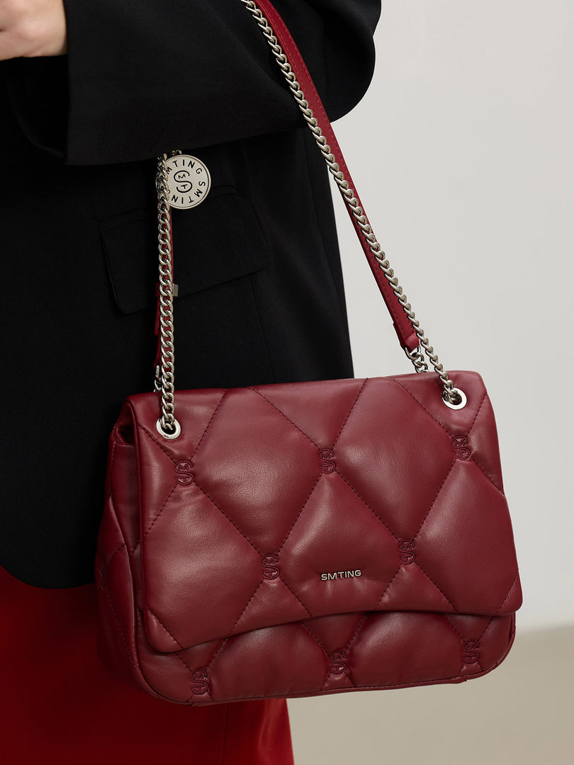 Smting | Medium Quilted Chain Flap Bag