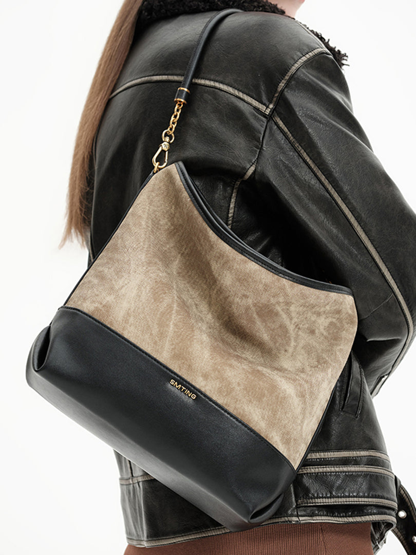 Smting | Soft Leather Bucket Bag