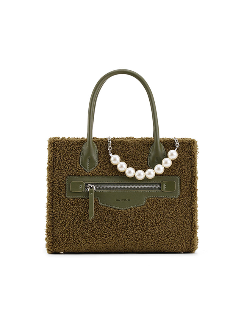 Smting | Fluffy Tote Bag with Top Handle