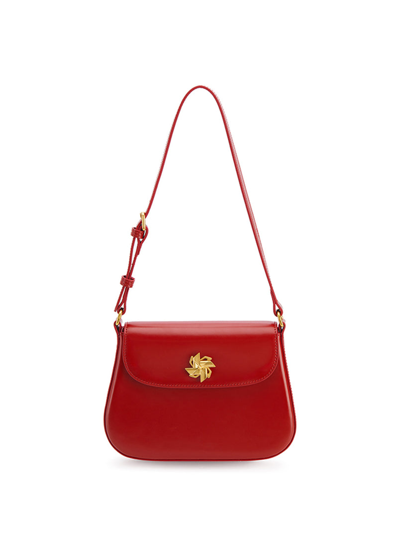 Smting | Flap Shoulder Bag with Windmill Lock