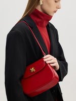 Load image into Gallery viewer, Smting | Flap Shoulder Bag with Windmill Lock
