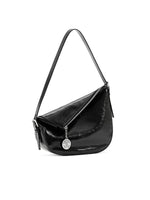 Load image into Gallery viewer, Smting | half moon crossbody bag with zipper
