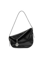 Load image into Gallery viewer, Smting | half moon crossbody bag with zipper
