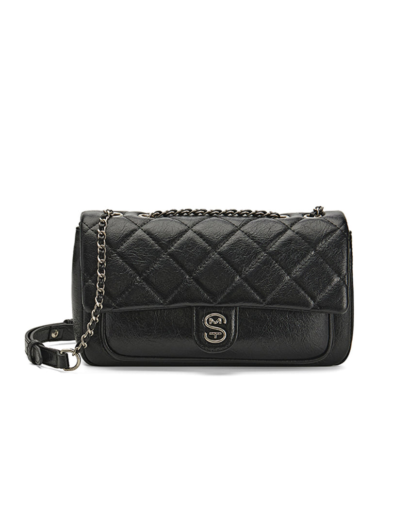 Smting | Quilted Chain Flap Bag