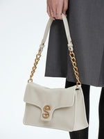 Load image into Gallery viewer, Smting | Leather Flap Shoulder Bag
