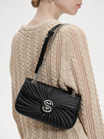 Load image into Gallery viewer, Smting | Leather Chain Flap Crossbody Bag
