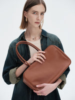 Load image into Gallery viewer, Smting | Leather Hobo Handbag with Zipper
