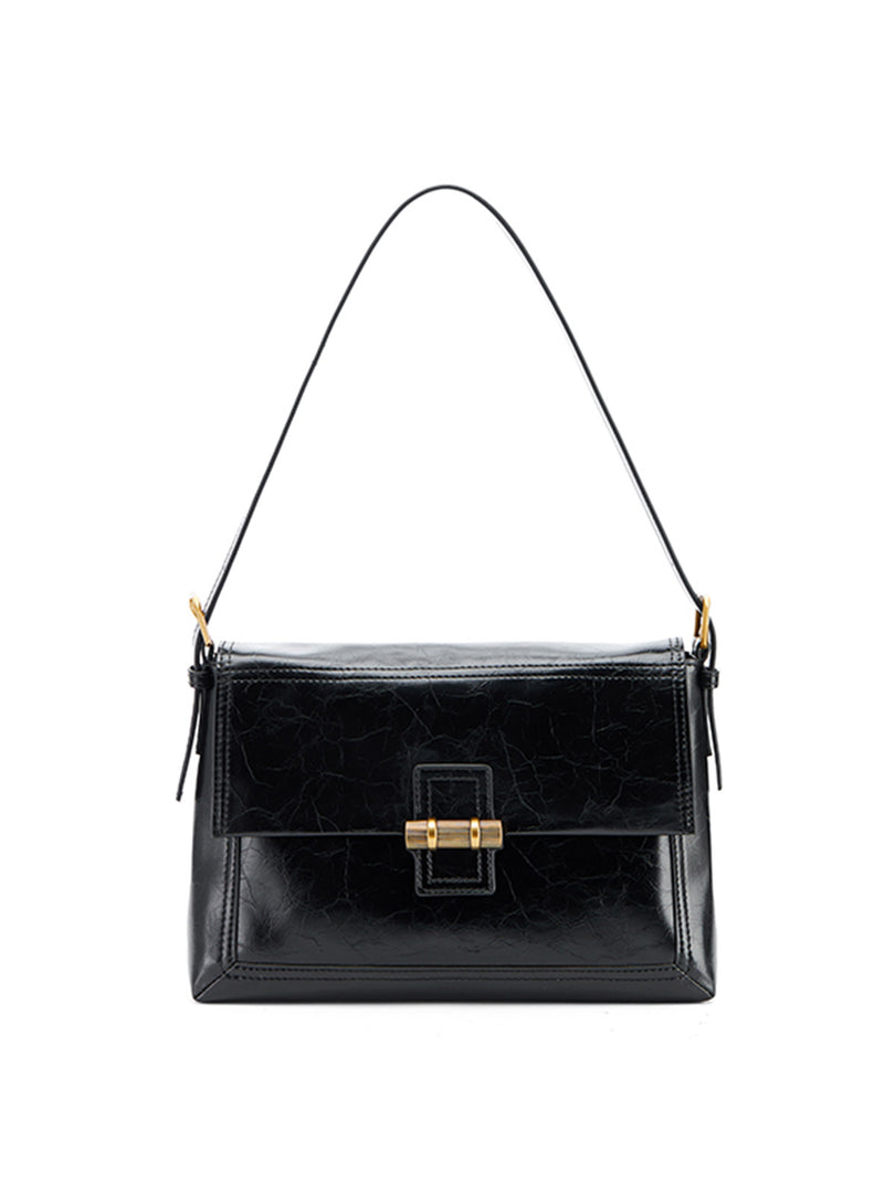 Smting | Flap Bag with Bamboo Slips Lock