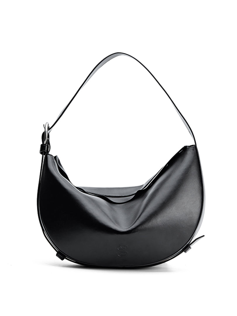 Smting | Half Moon Crossbody Bag with Zipper