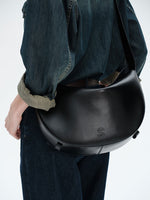 Load image into Gallery viewer, Smting | Half Moon Crossbody Bag with Zipper
