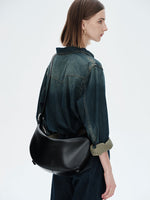 Load image into Gallery viewer, Smting | Half Moon Crossbody Bag with Zipper
