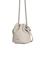 Load image into Gallery viewer, Smting | Small Leather Crossbody Bucket Bag with Leather Woven Chain Handle
