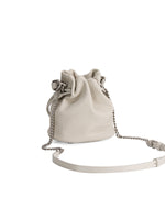 Load image into Gallery viewer, Smting | Small Leather Crossbody Bucket Bag with Leather Woven Chain Handle
