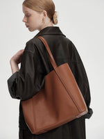 Load image into Gallery viewer, Smting | Leather Shopper Tote Bag
