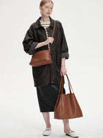 Load image into Gallery viewer, Smting | Leather Shopper Tote Bag
