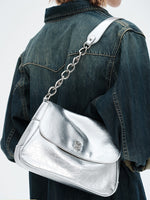 Load image into Gallery viewer, Smting | Chain Flap Shoulder Bag
