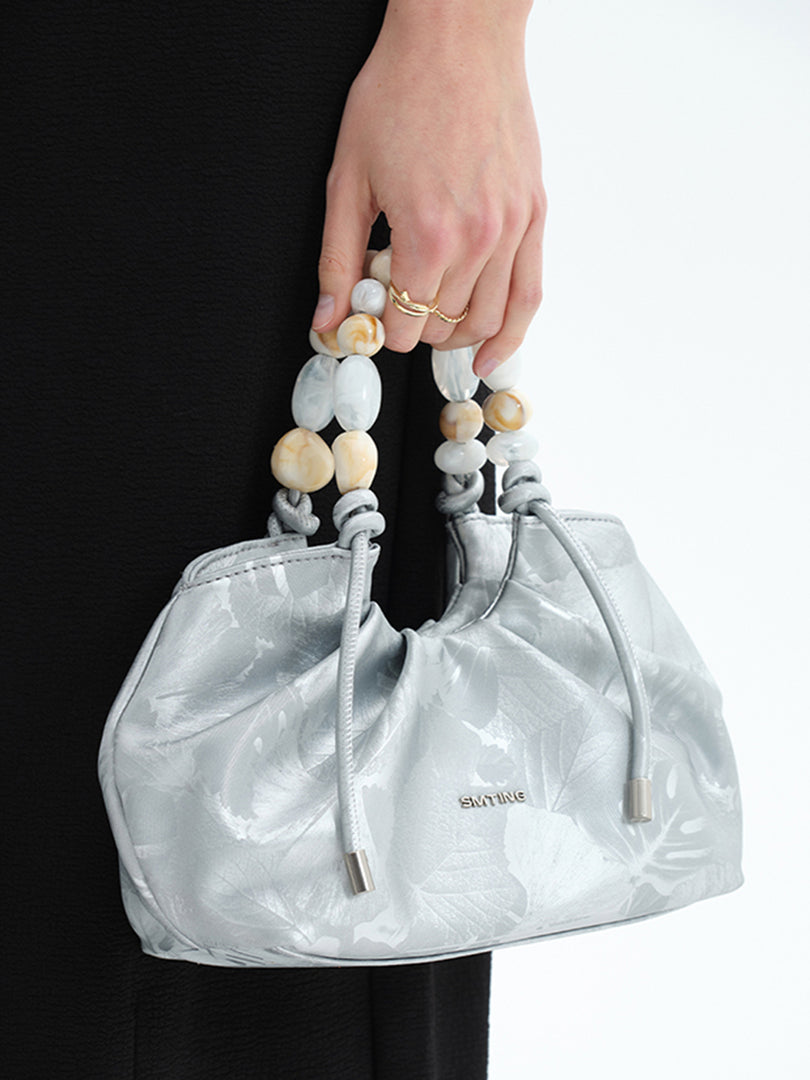 Smting | Woman Hobo Bag Beading Handle