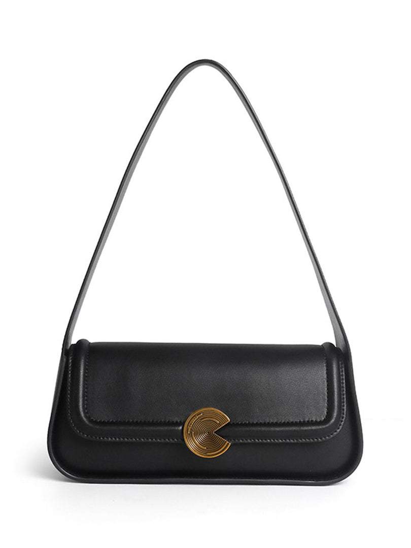 Smting | leather baguette bag