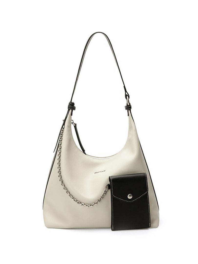 Smting | zippered hobo bag