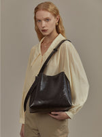 Load image into Gallery viewer, Smting | leather bucket bag
