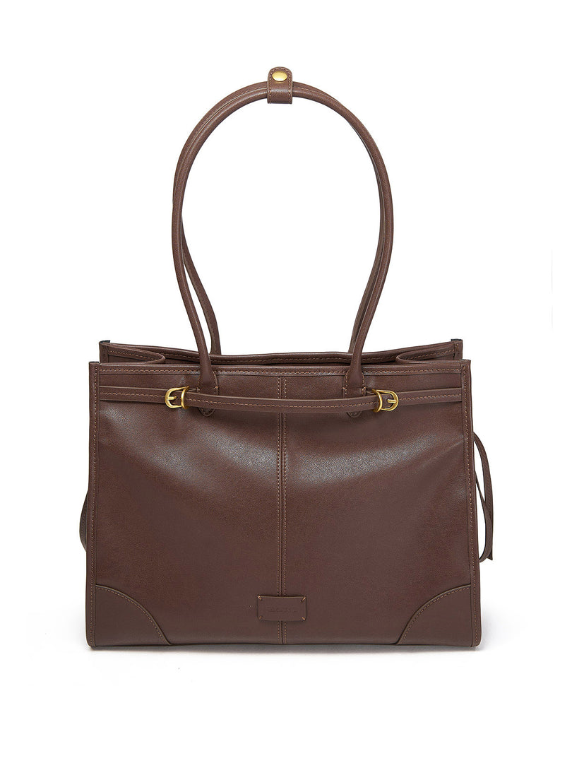 Tote Zippered Leather Bag Smting