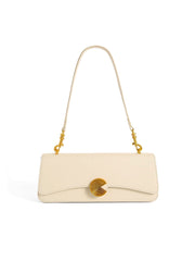 Smting | Small Baguette Bag with Vinyl Record Inspired Snap